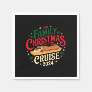 Serviette En Papier Top croisière de Noël en famille 2024 Inoubliable