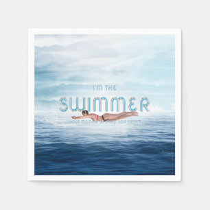 Serviette En Papier TOP Je suis le nageur