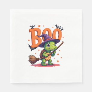 Serviette En Papier Tortue Tortue Boo Sorcière Trick Ou Traiter Hallow