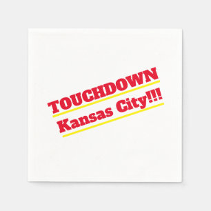 Serviette En Papier Touchdown Kansas City Cocktail Napkins