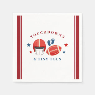 Serviette En Papier Touchdowns et minuscules orteils, baby shower de f