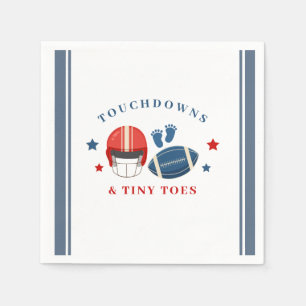 Serviette En Papier Touchdowns et minuscules orteils, baby shower de f