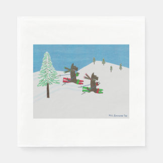 SERVIETTE EN PAPIER TOUCHER LES SLOPES