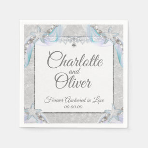 Serviette En Papier Toujours ancré dans l'amour Mariage Napkin