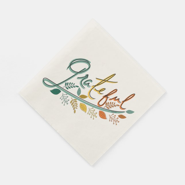 Serviette En Papier Toujours reconnaissant (Coin)