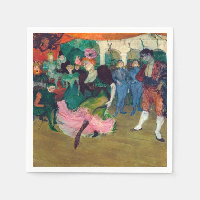 Serviette En Papier Toulouse-Lautrec - Marcelle Lender, Danse Bolero (Devant)