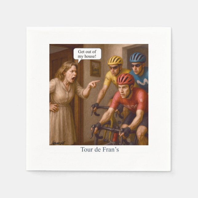 Serviette En Papier Tour de France (Devant)