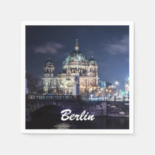 Serviette En Papier Tour de télévision et Cathédrale de Berlin à Berli