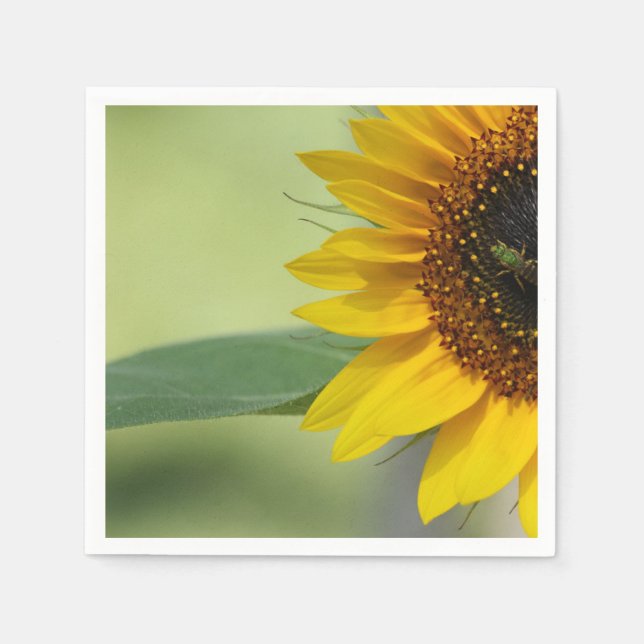 Serviette En Papier Tournesol jaune (Devant)