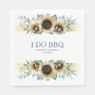 Serviette En Papier Tournesol rustique Je fais BBQ