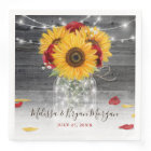Tournesol rustique Rouge Rose Mariage d'aquarelle