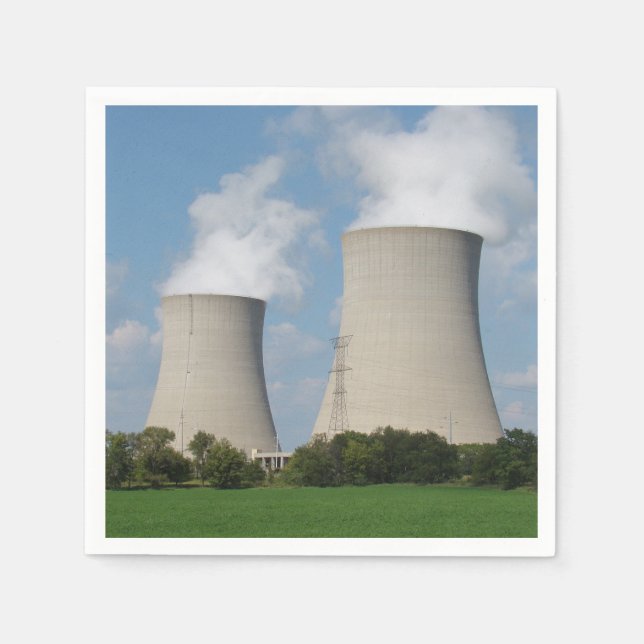 Serviette En Papier Tours de refroidissement Plante d'énergie nucléair (Devant)