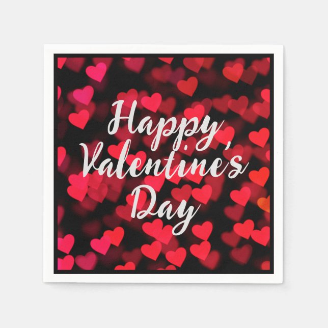 Serviette En Papier Tous mes coeurs (Devant)