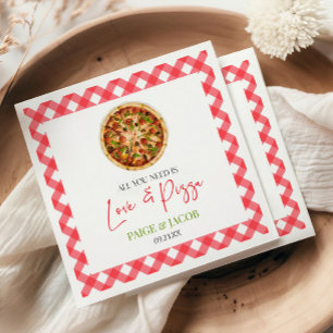 Serviette En Papier Tout ce dont vous avez besoin est Amour et dîner d