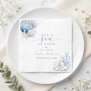 Serviette En Papier Tout ce que je vois est un amour Shower de mariage