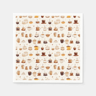 Serviette En Papier Tout mon café Patchwork Quilt Motif No7