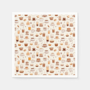 Serviette En Papier Tout mon Motif Quilt Patchwork Café No5