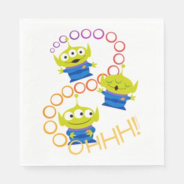 Serviette En Papier Toy Story 4 | Aliens "Ooooh" (Devant)