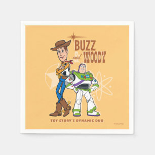 Serviette En Papier Toy Story 4 Buzz & Woody "Dynamic Duo"