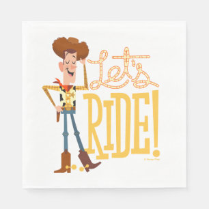 Serviette En Papier Toy Story 4  Illustration de Woody "Ride"