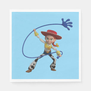 Serviette En Papier Toy Story 5   Jessie Lasso Main Collante