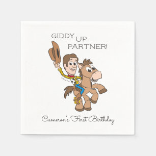Serviette En Papier Toy Story Baby Woody 1er anniversaire