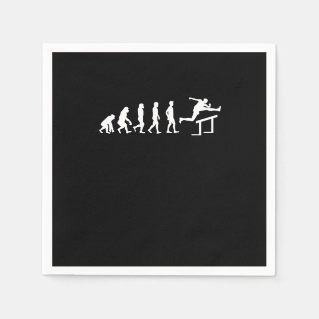 Serviette En Papier Track Field Running Hurdling Triathlon Runner Mara (Devant)