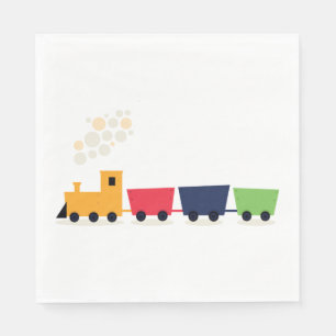 Serviette En Papier Train Jouet Locomotive à Vapeur