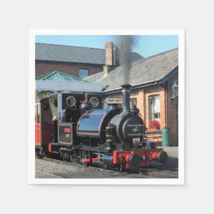 SERVIETTE EN PAPIER TRAINS À VAPEUR