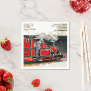 SERVIETTE EN PAPIER TRAINS À VAPEUR