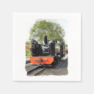 SERVIETTE EN PAPIER TRAINS À VAPEUR