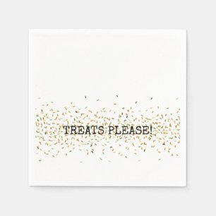 Serviette En Papier Traitements S'Il Vous Plaît Bonbons Saupoudrer Hal