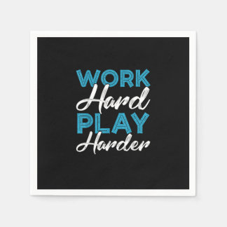 Serviette En Papier Travail dur - Fête du Travail