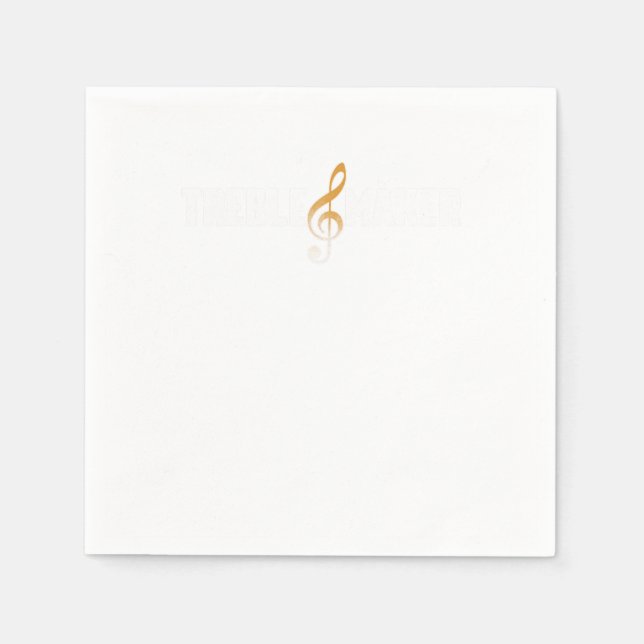 Serviette En Papier Treble Maker Clef Music Musician Notes Composer Gi (Devant)