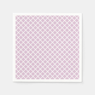 Serviette En Papier Trellis Diamant | Lilas Chaud