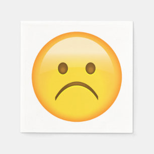 Serviette En Papier Très triste - Emoji