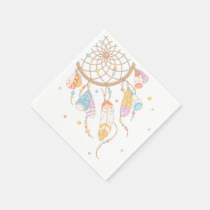 Serviette En Papier Tribal Dreamcatcher Boho Baby