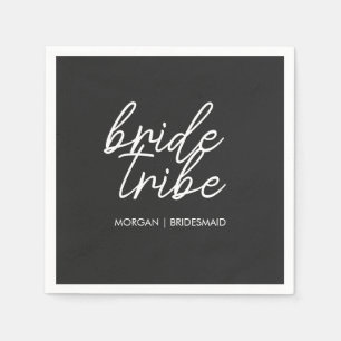 Serviette En Papier Tribe de mariée   Bachelorette moderne