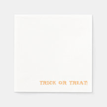 Trick ou régal ! Joyeux halloween Napkin