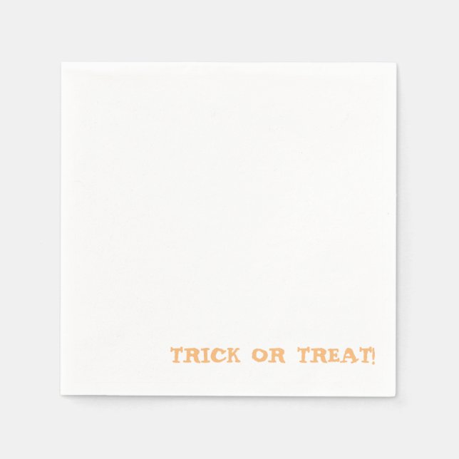 Serviette En Papier Trick ou régal ! Joyeux halloween Napkin (Devant)