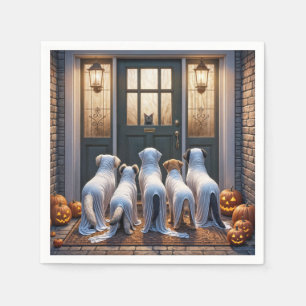 Serviette En Papier Trick ou Treat Ghost Dogs