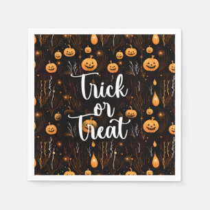 Serviette En Papier Trick ou Treat Halloween