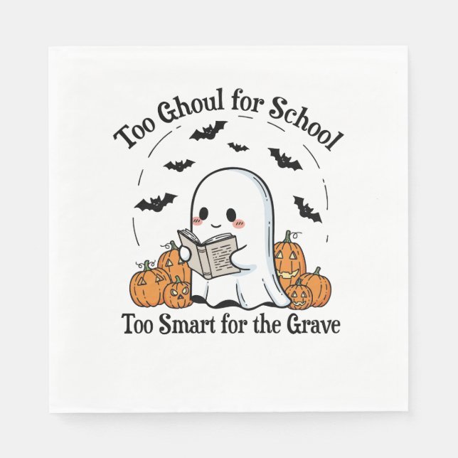 Serviette En Papier Trick ou Treat Halloween (Devant)