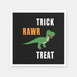 Serviette En Papier Trick Rawr Treat Cute Halloween Tyrannosaurus Rex