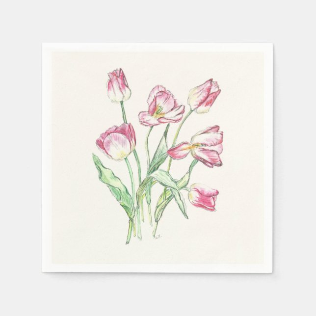 Serviette En Papier Triomphe Tulip (Devant)