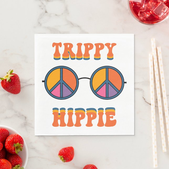 Serviette En Papier Trippy Hippie (Créateur téléchargé)