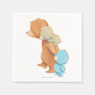 Serviette En Papier Trois amis adorables d'ours