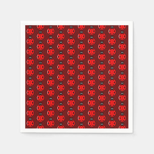 Serviette En Papier Trois Petits Ladybugs - Cocktail Standard