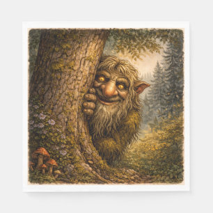 Serviette En Papier Troll norvégien pic, Serviettes
