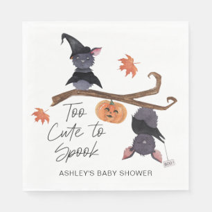 Serviette En Papier Trop mignon pour parler Baby shower de chauves-sou